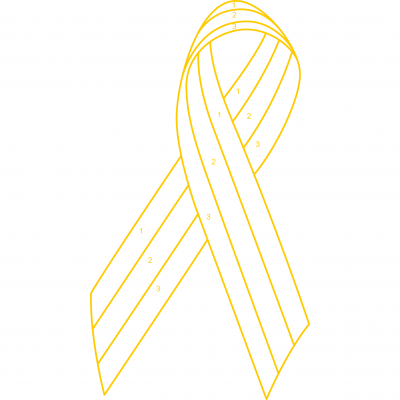 Choose Your Own Colors – Customized 3-Color Awareness Ribbon Lapel Pin