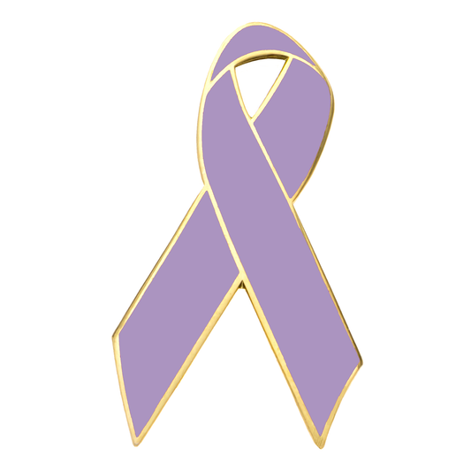 Lavender Awareness Ribbon Lapel Pins (NP)