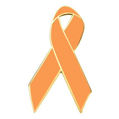 Orange Awareness Ribbon Lapel Pins (NP)
