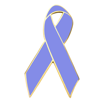 Periwinkle Awareness Ribbon Lapel Pins (NP)