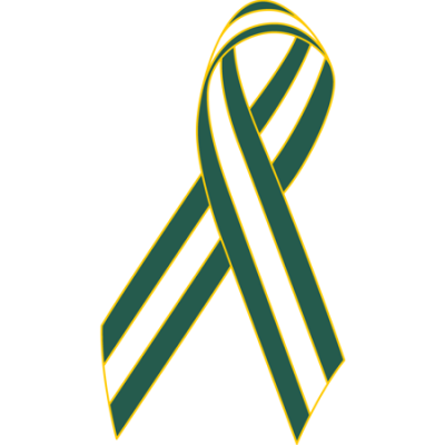 Green/White/Green Awareness Ribbon Lapel Pin