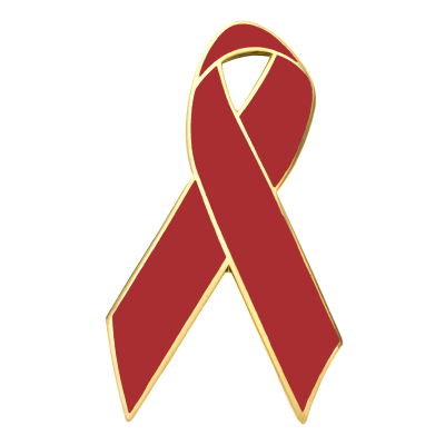 Blood Donor Awareness Ribbon Lapel Pin